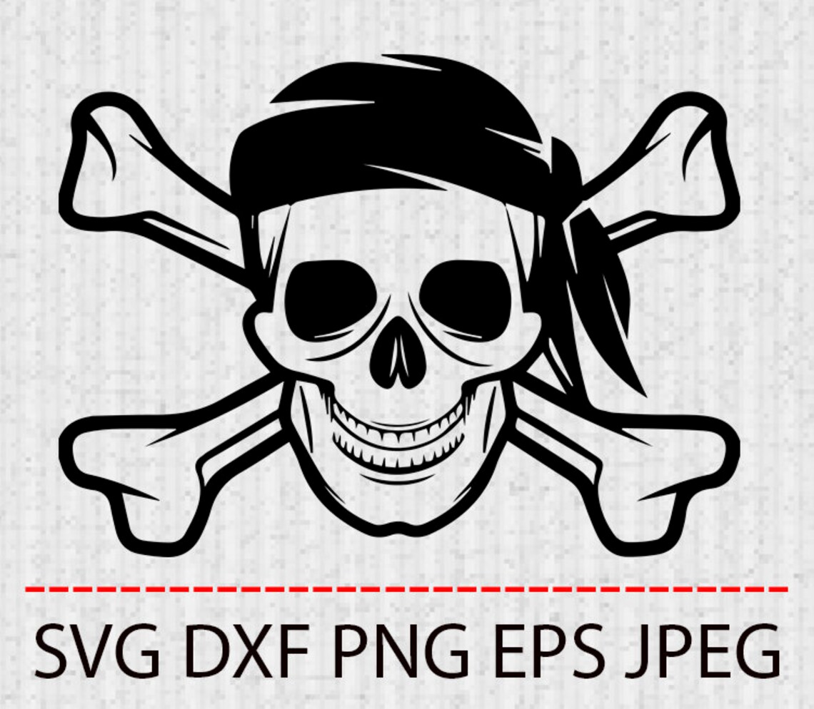 Download SVG Pirates clipart skull Vector Layered Cut File ...