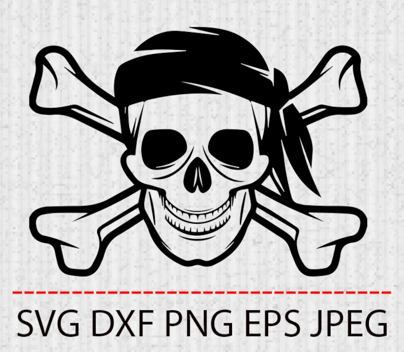 Download SVG Pirates clipart skull Vector Layered Cut File ...