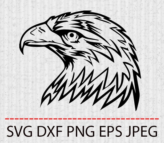Download Svg Eagle Clipart Tattoo Vector Layered Cut File Silhouette Etsy