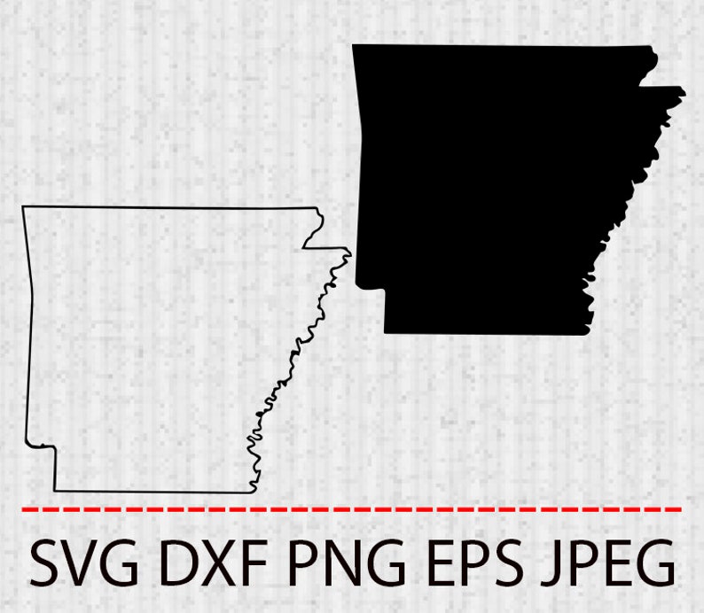 Download Svg Arkansas State Outline Map Vector Layered Cut File Silhouette Cameo Cricut Design Template Stencil Vinyl Decal Tshirt Heat Transfer Clip Art Art Collectibles Gkjwonosari Com
