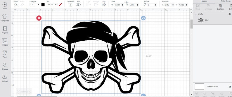 Download SVG Pirates clipart skull Vector Layered Cut File ...
