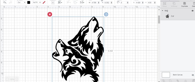 Download SVG WOLF head clipart tattoo Vector Layered Cu File ...