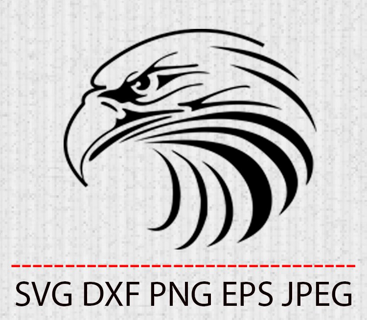Download Svg Eagle Head Clipart Tattoo Vector Layered Cut File Etsy