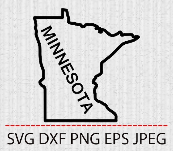 Download Clip Art Svg Minnesota State Outline Map Vector Layered Cut File Silhouette Cameo Cricut Design Template Stencil Vinyl Decal Tshirt Heat Transfer Art Collectibles
