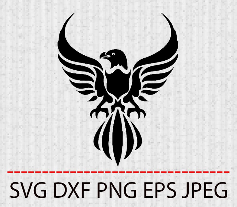 Download SVG Eagle clipart tattoo Vector Layered Cut File ...