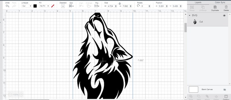 Download SVG WOLF head clipart tattoo Vector Layered CutFile ...