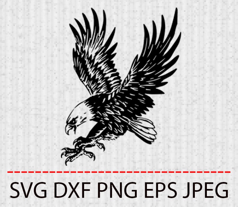 Download SVG Eagle clipart tattoo Vector Layered Cut File ...