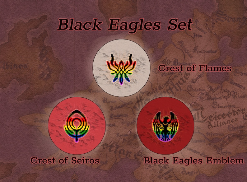 Three Houses Pride Pin-Back Buttons 1/'/' Fire Emblem