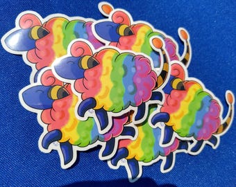 Rainbow Mareep 2.5'' Sticker