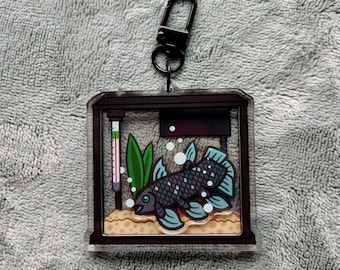 2.5'' Coelacanth Tank Shaker Keychain
