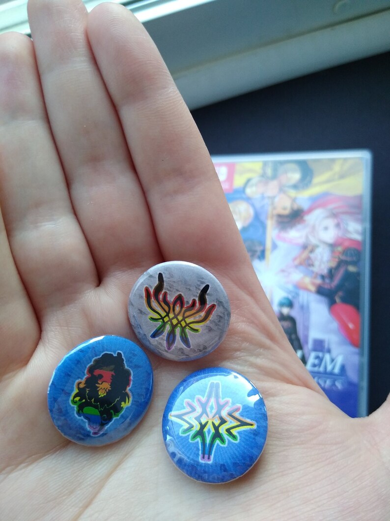 Three Houses Pride Pin-Back Buttons 1/'/' Fire Emblem