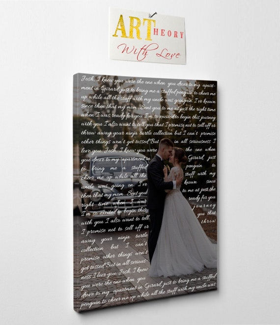 Personalized Wedding Canvas First Dance Lyrics On Canvas Your Etsy