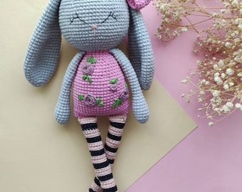 Crochet hare, bunny, cute rabbit