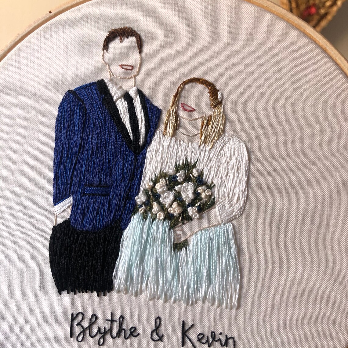 Custom Wedding Gift Wedding Gift Personalized Embroidery Etsy