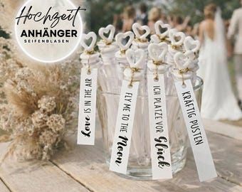 Wedding Bubble Tags | Wedding Decoration Labels | Bubble Tags - Pack of 50