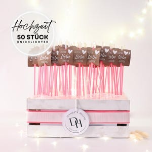 Hochzeitsdeko Knicklichter Leuchtstäbe Glow-Sticks Hochzeit Vintage Boho Set 50 Stück