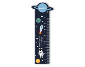 Bâton de mesure pour enfants - design "Astronaute"