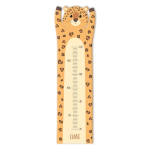 Kinder Messlatte - Design "Leopard ganz groß"