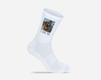 Tennis socks - For children and adults - Personalizable with photo and text