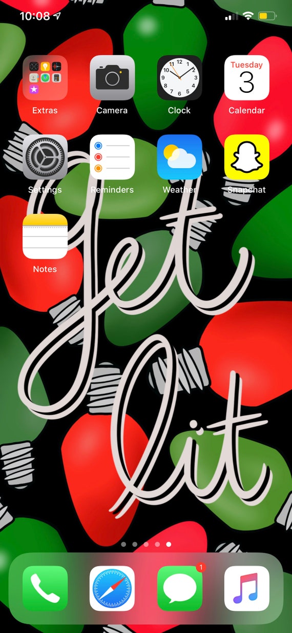Get Lit Holiday Lights Hand Drawn Phone Wallpaper Iphone / - Etsy Get Lit Holiday Lights Hand Drawn Phone Wallpaper Iphone / - Etsy