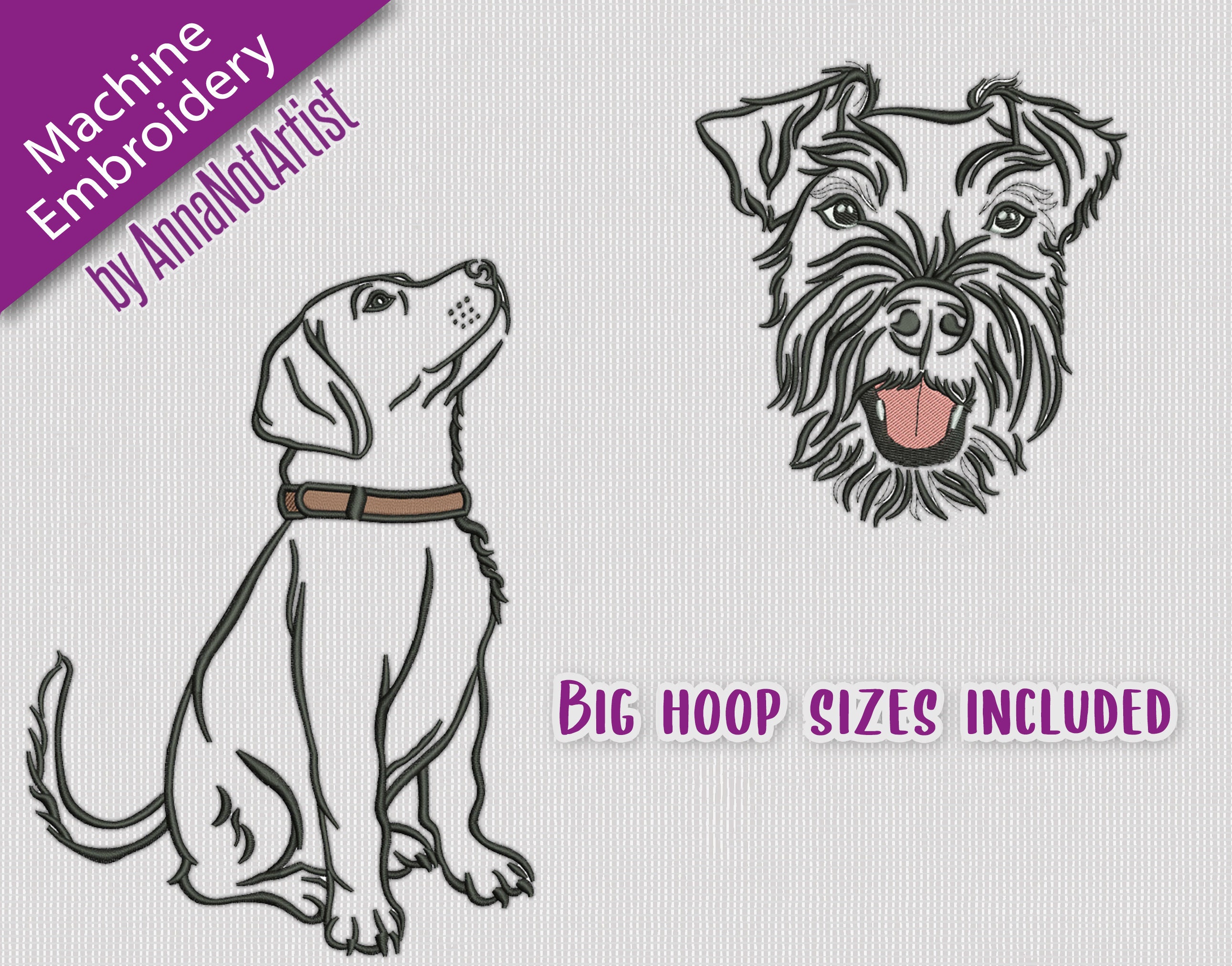 Download Embroidery design bundle: 8 dogs different breeds ...