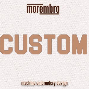 Custom mbroidery design - digitizing services