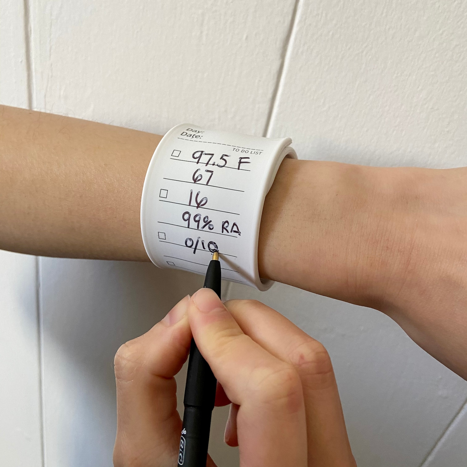 Erasable Notes Nurse Silicone Bracelet