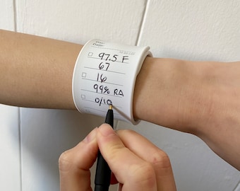 Krankenschwester Silikon Armband Erasable Notes Vitalzeichen Krankenschwester Zubehör Geschenk Armband