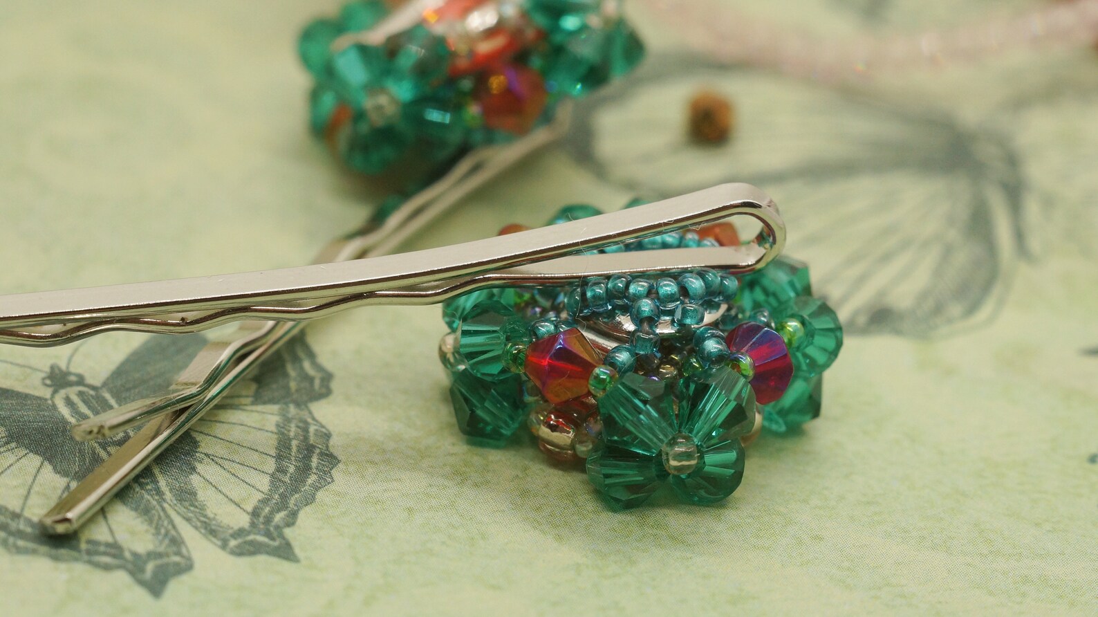 Decorative bobby pins Hair clips for long hair Hair clips for Etsy