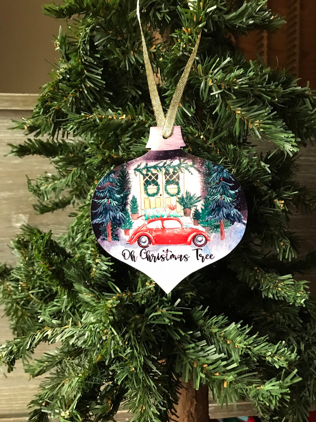 OH CHRISTMAS Tree Ornament, Car Ornament, Christmas Tree, Holiday