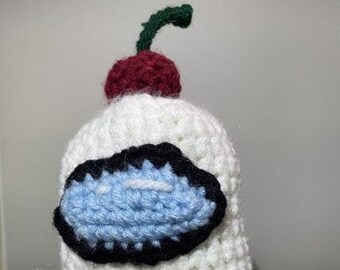 Among Us Cherry Hat Crochet Etsy