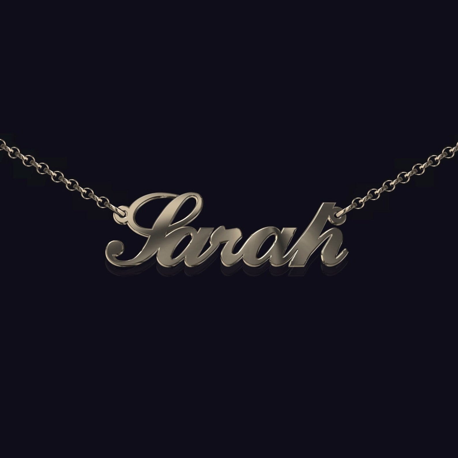 Name Chain Silver 925 With Your Desired Name Including Chain Etsy