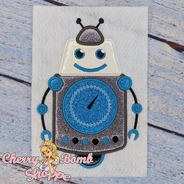 Robot Applique Etsy