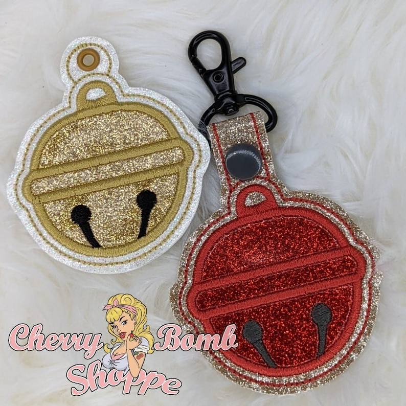 Mini Bell Rope Key Flob Bell Key Fob and Eyelet, ITH, Machine Embroidery - DIGITAL DOWNLOAD - Etsy