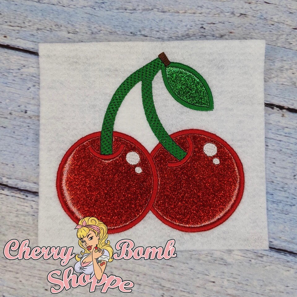 Cherry Applique Embroidery Design DIGITAL DOWNLOAD Etsy
