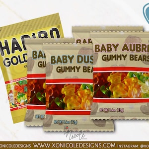 We Can Bearly Wait Gummy Bears - Gummy Bears - Bearly Wait Birthday Party - Teddy Bear - Bear Theme Favors - Candy Favors - Party Favors -