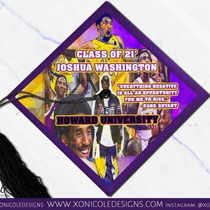 Graduation Cap Topper - Graduation Topper - Graduation Gift - Kobe Bryant - Graduation Party - Custom Grad Quote - Grad Cap Topper - Grad