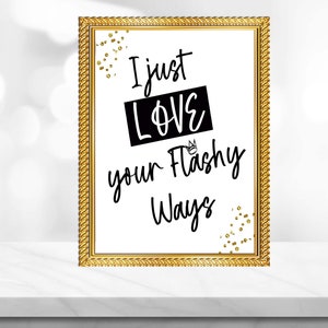 NOTORIOUS ONE Geburtstagsschild - Biggie Party - I Just Love Your Flashy - Tischschild - Hip Hop - Printable - RAP - Tischschild - Instant Download