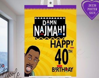 Martin Welcome Sign - Poster - Welcome Sign - Martin Party Banner - Martin Banner - Martin Birthday - Martin Sitcom Background - 90's Theme