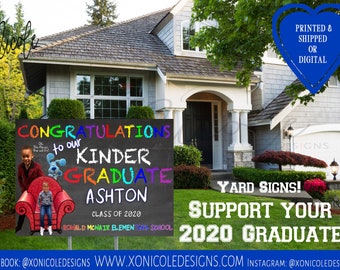 KinderGraduation Yard Sign - Class of 2020 Lawn Sign - Kindergarten Grad Sign - Graduation Sign - Congrats Graduate 24”x18"