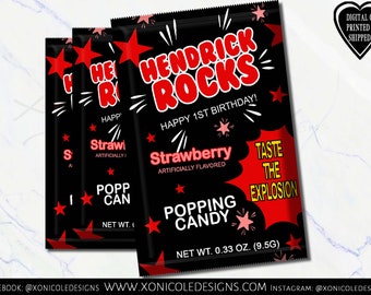 Rock Star Candy Favors - Rockstar Birthday - Rock n' Roll Treats - Party Candy Favor - Favor Gifts - Candy Favors - Birthday Candy Favors