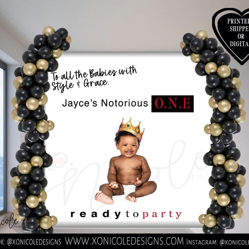 "It's All Good Baby Baby" Gold Glitter Banner – Pre-Strung Hip Hop Party Decor For 80s 90s Birthday & Theme Parties