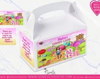Candyland Gable Boxes - Custom Gable Boxes - Candyland Birthday - Candyland Favors - Candy Theme Birthday - Gable Boxes - Candyland Birthday