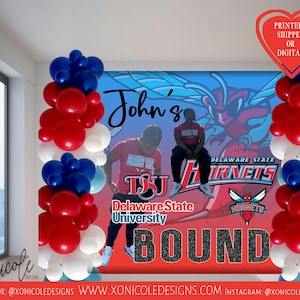 Graduation Backdrop - College Bound Backdrop - Graduation Step and Repeat - Photo Backdrop - Step and Repeat - Backdrop - Graduation Party