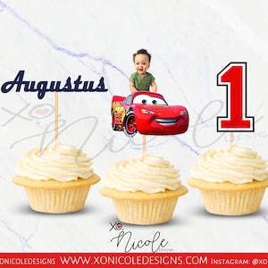 Cars Cupcake Toppers - Cars Birthday Cupcake Toppers - Cars Birthday - Cars Decor - Cars - Cars Theme Party