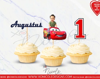 Cars Cupcake Toppers - Cars Birthday Cupcake Toppers - Cars Birthday - Cars Decor - Cars - Cars Theme Party