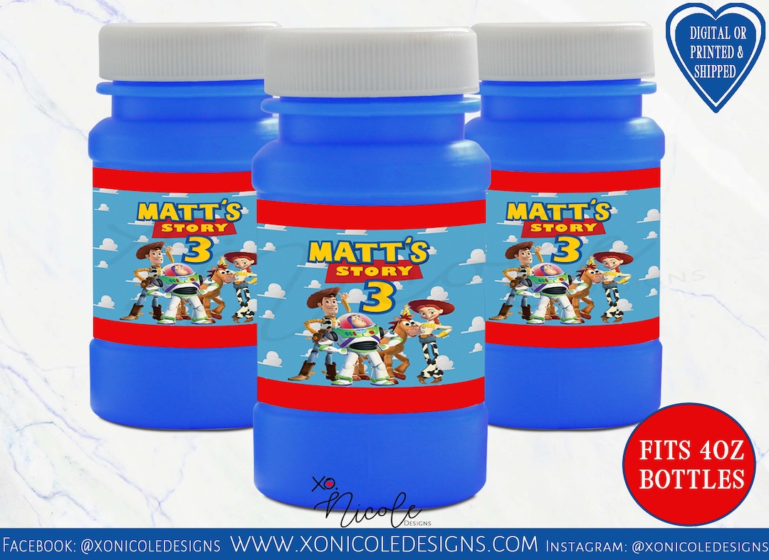 Toy Story Bubbles - Favor Bubbles - Toy Story Birthday Party - Toy ...