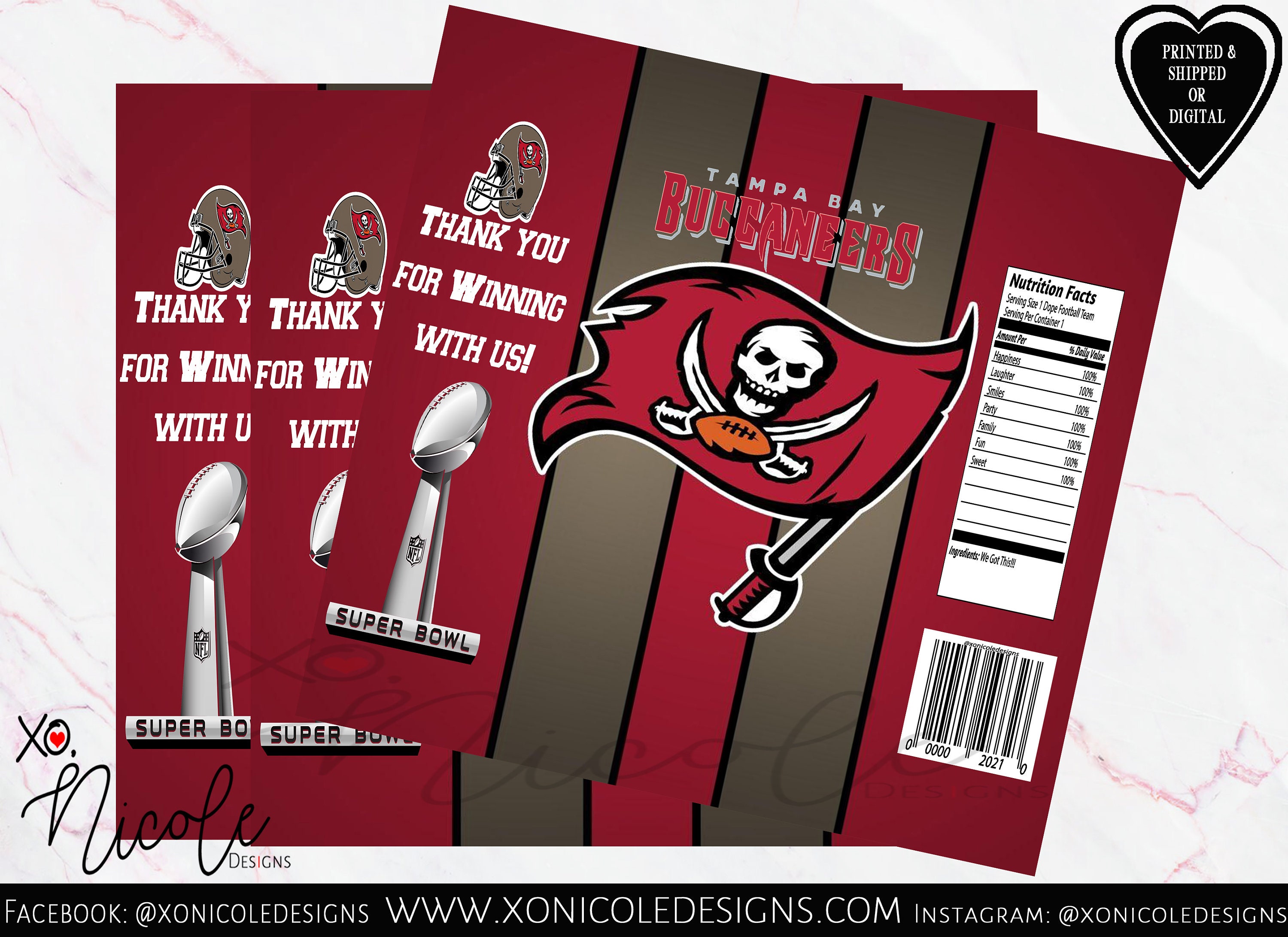 Party Chip Bags Super Bowl Party Football Party Chip Bags Etsy