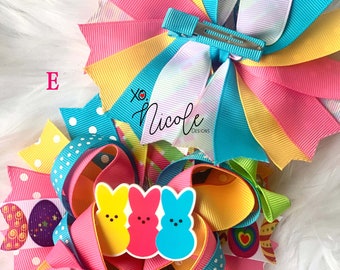 Easter Hair Bows - Easter Bunny Hair Clips - Easter Hair Accessories - Bunny Hair clips - Bunny Costume Hair Accessories - Paster Easter Bow