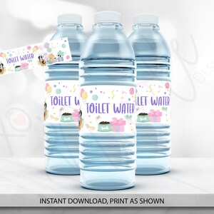 Welpen Party Wasserflaschen Etiketten - Adopt a Puppy Geburtstag - Welpen Wasserflaschen - Welpen Party Etiketten - Toilettenwasser Etiketten - Instant Download